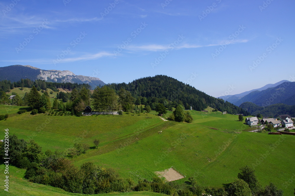 Obraz premium Gebirge in Slowenien