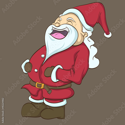 clip art of the happy santa