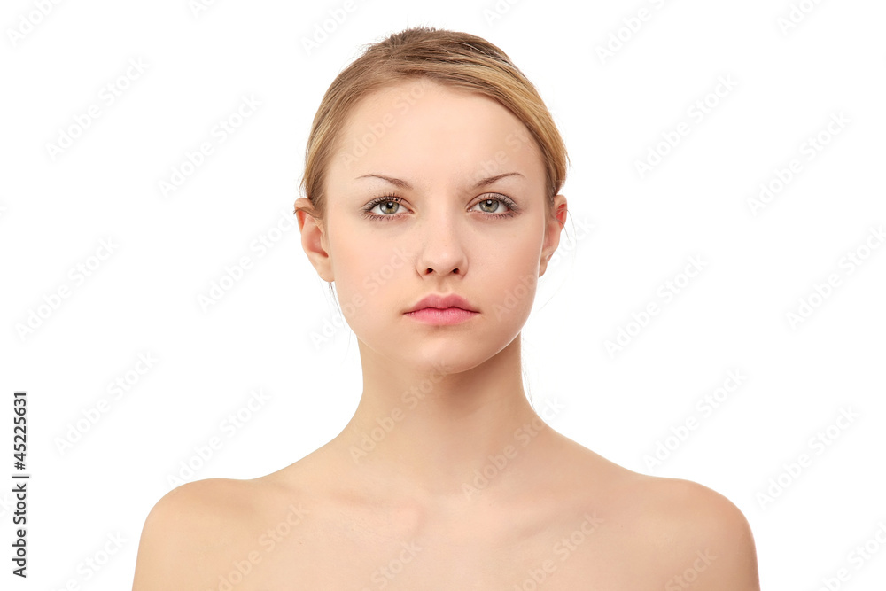 A beautiful young woman, closeup A beautiful young woman, closeup