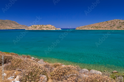Mirabello bay with Spinalonga island on Crete  Greece