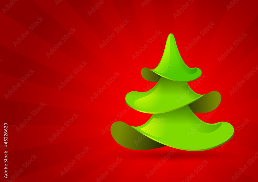 Christmas tree icon. Christmas card design template. Christmas tree icon. Christmas card design template.