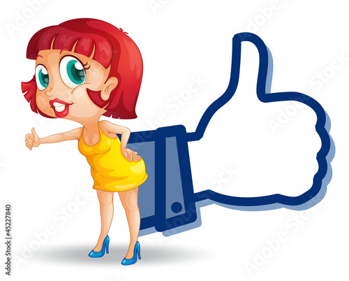 girl with thumb