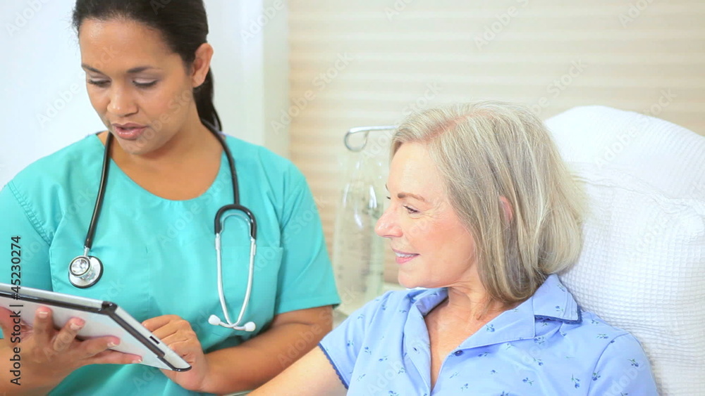 Medical Professional Reassuring Elderly Patient Medical Professional Reassuring Elderly Patient