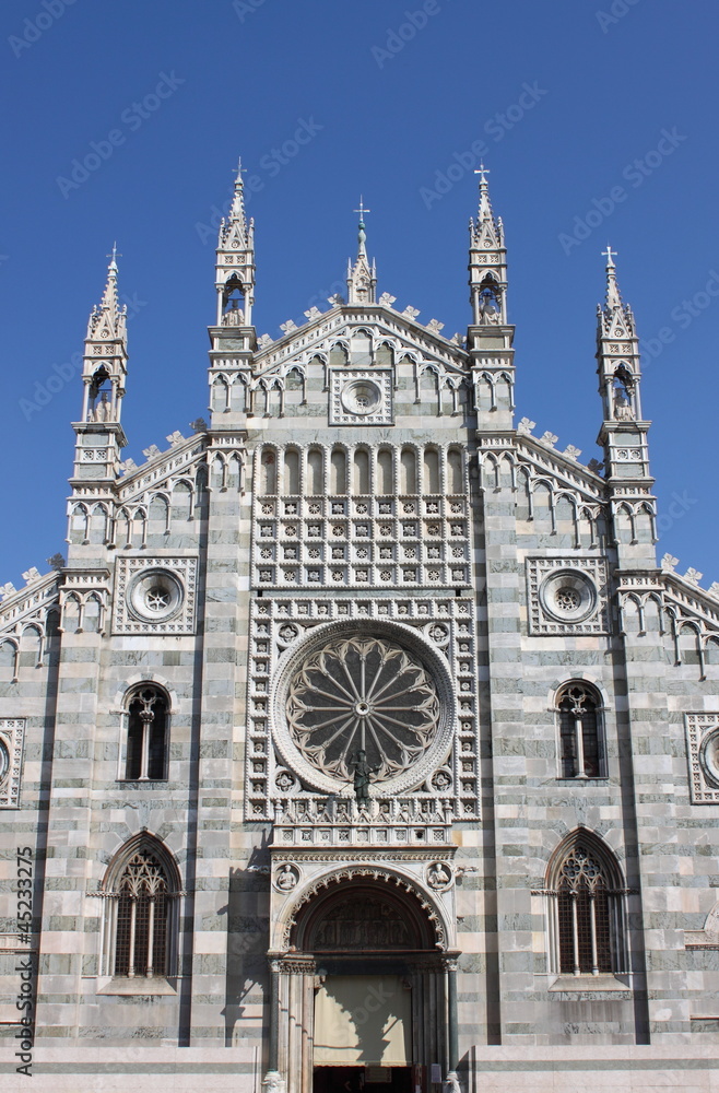 Facade of Monza cathedral, Italy