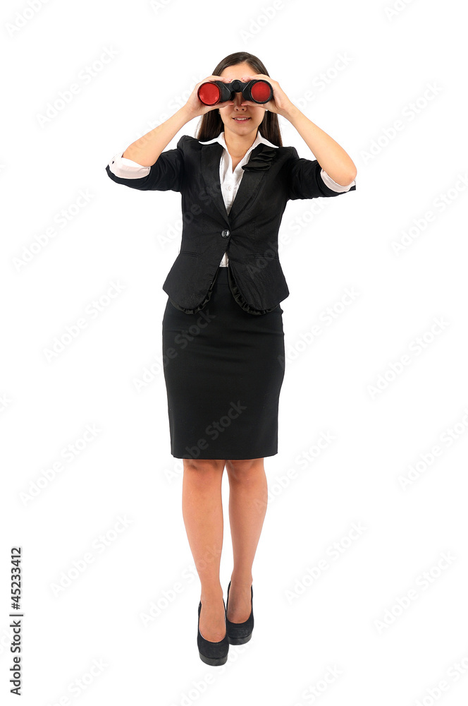 Isolated business woman Isolated business woman