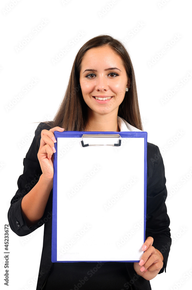 Fototapeta premium Isolated business woman