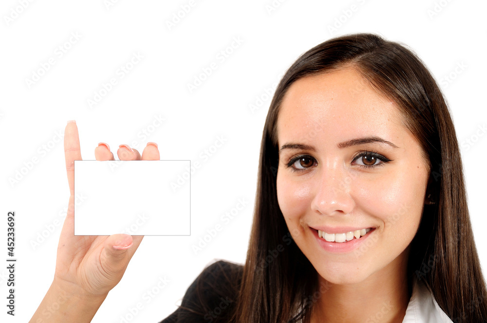 Isolated business woman Isolated business woman