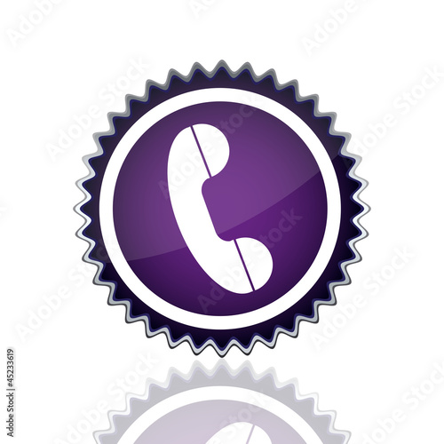 Button with the handset