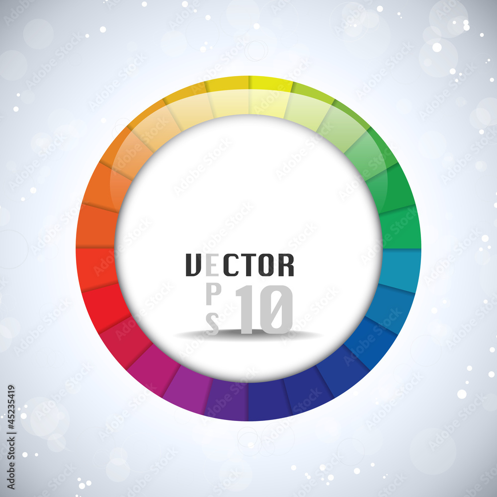Fototapeta premium Colorful Glossy Circle Background