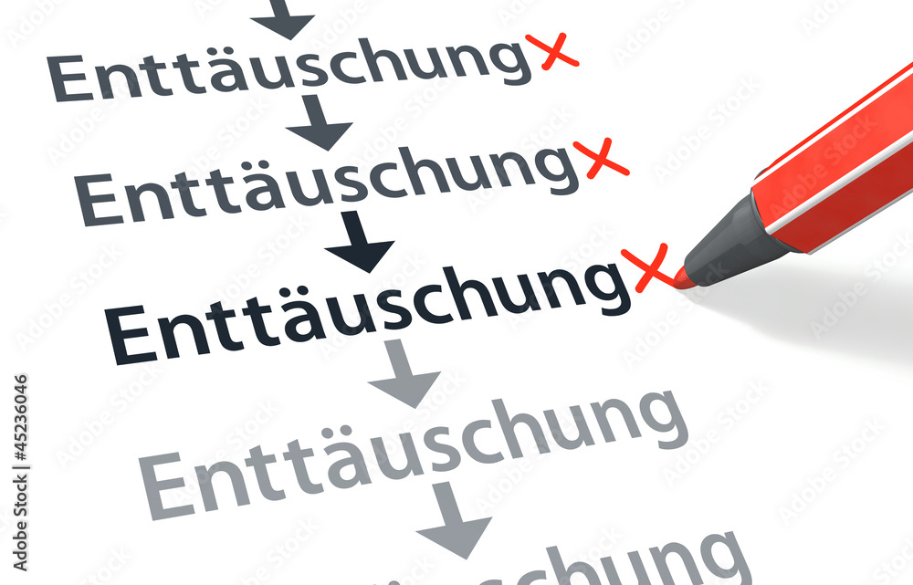 Stift- & Schriftserie: Und wieder eine Enttäuschung mehr... Stift- & Schriftserie: Und wieder eine Enttäuschung mehr...