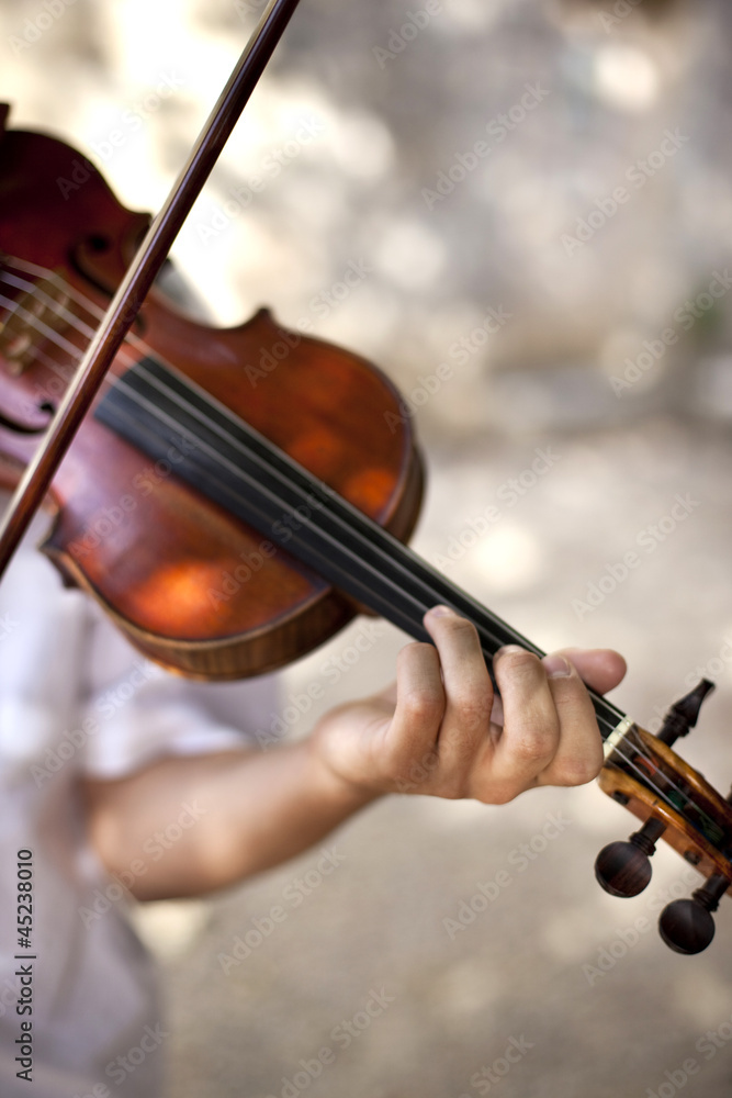 Fototapeta Violon, musique, art, violoniste, instrument, cordes, main