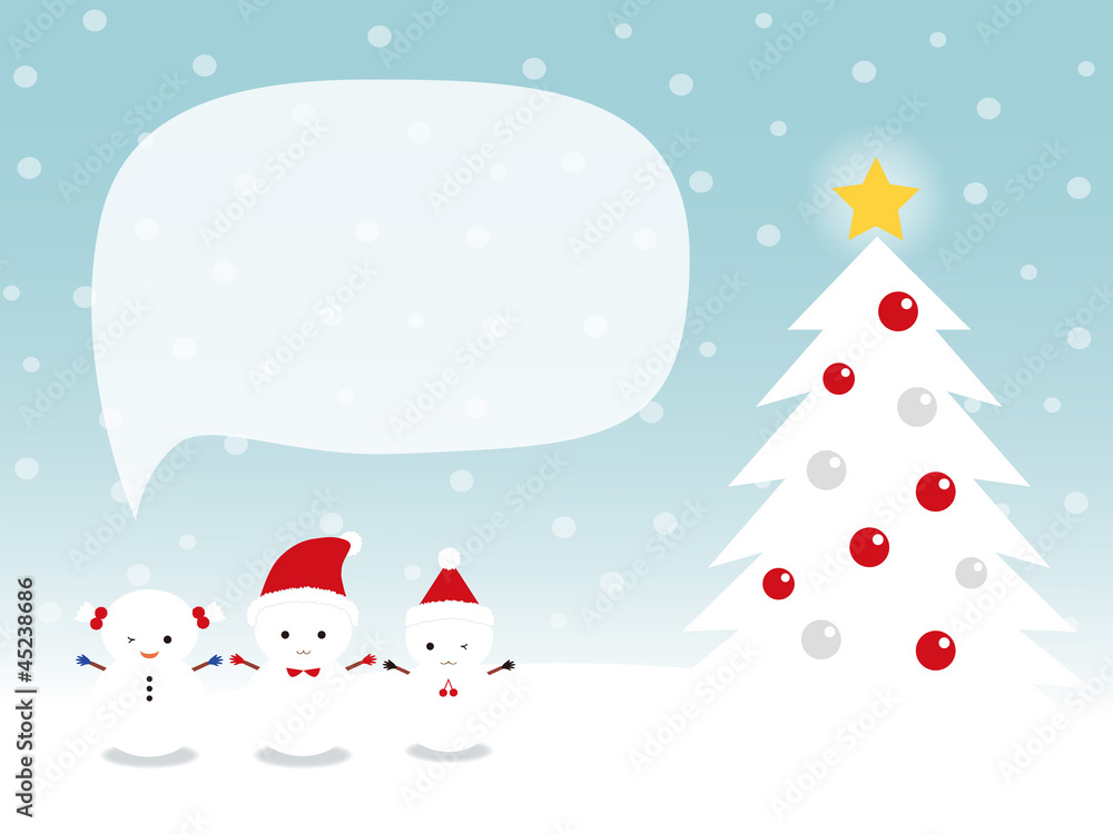 Snow Kids Christmas card Snow Kids Christmas card