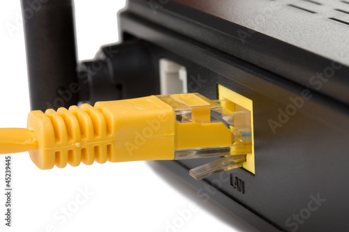 Network cable connected