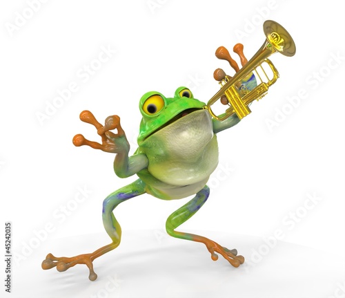Frog with Trumpet
