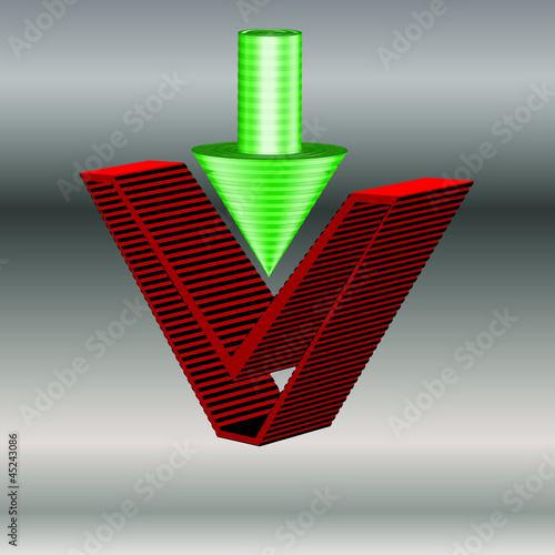 V grün