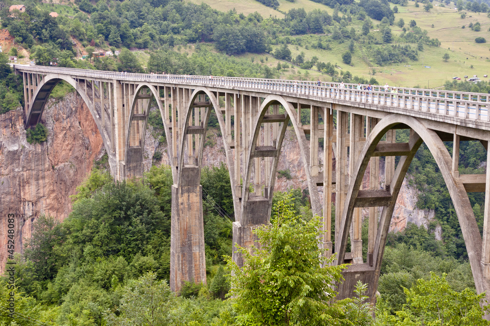 Big old bridge in Durdevica - Montenegro Big old bridge in Durdevica - Montenegro