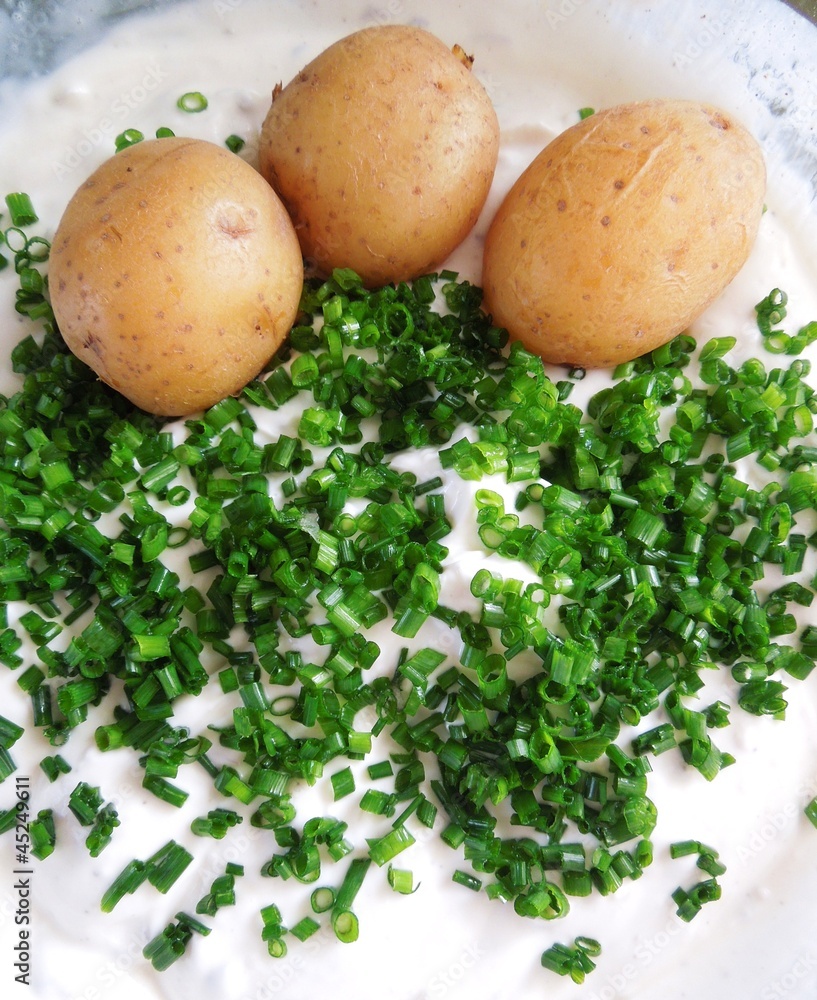 Pellkartoffeln mit Quark Pellkartoffeln mit Quark