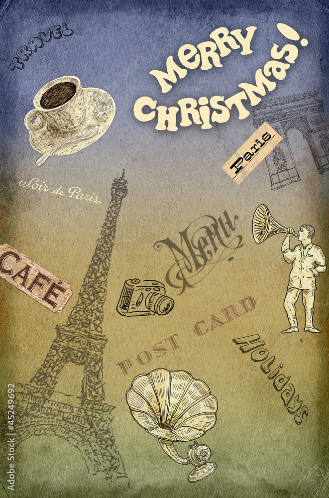 Obraz premium Christmas background
