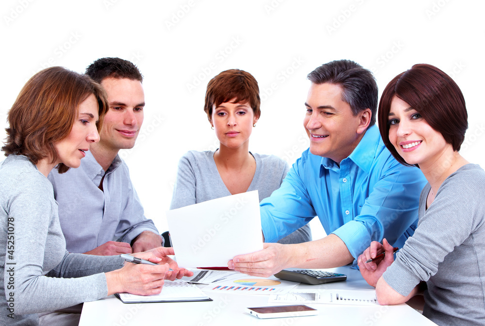Group of business people. Group of business people.