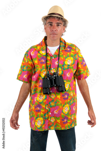 Photos Tourist with binocular