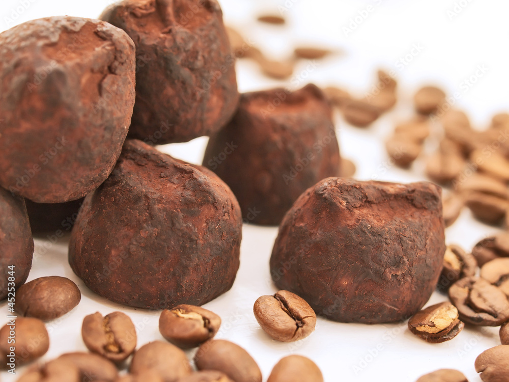 chocolate truffles with coffee chocolate truffles with coffee