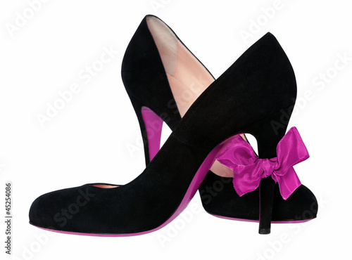 Schwarze High Heels Schuhe photo