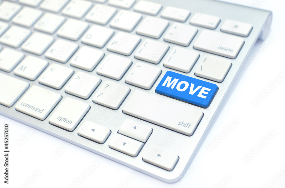 white keyboard with move button white keyboard with move button