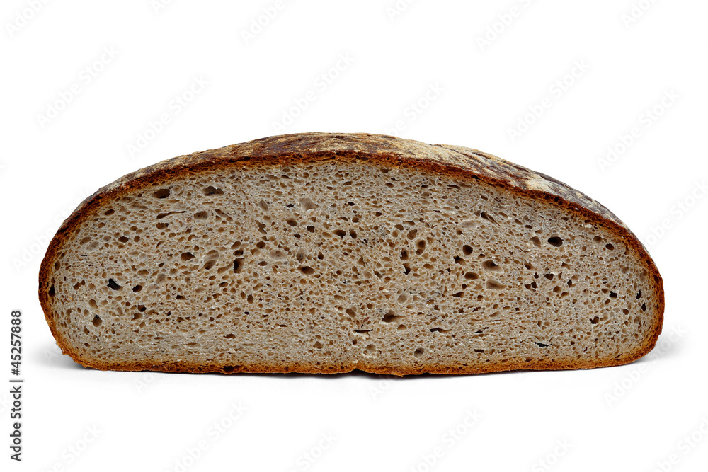 Wheat bread Isolated on white background Wheat bread Isolated on white background