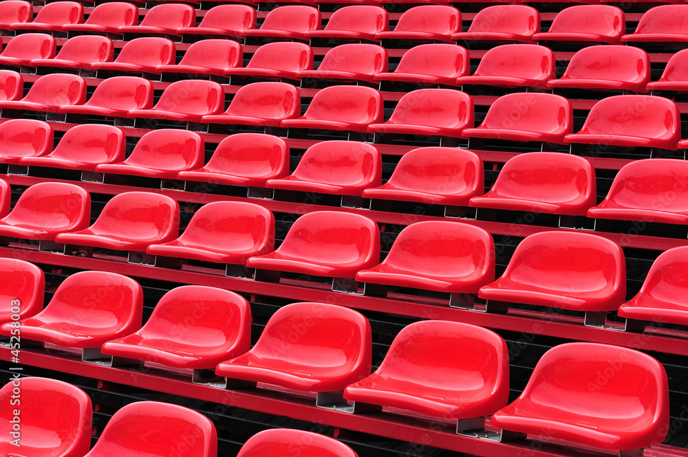 Naklejka premium red seats in a stadium