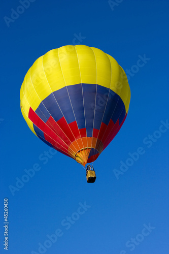 Colorful Hot Air Balloon in Flight