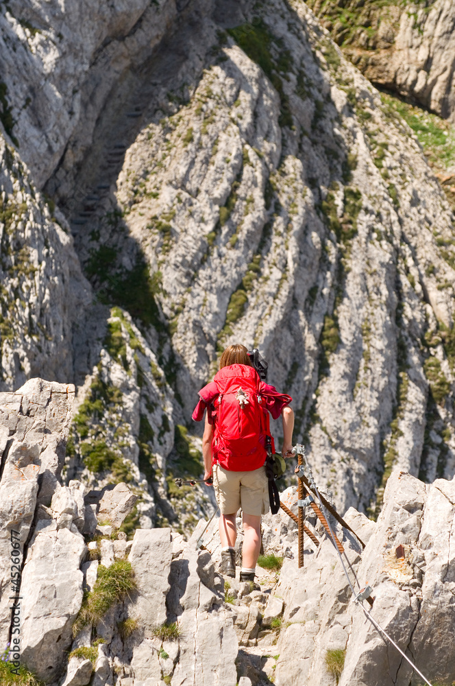 Wanderer in den Alpen Wanderer in den Alpen