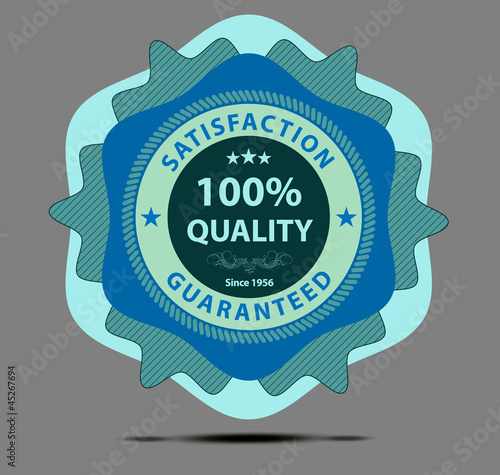 Blue shopping label/sticker