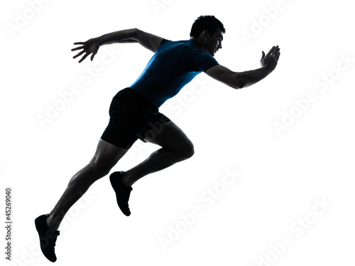 man runner running sprinter sprinting