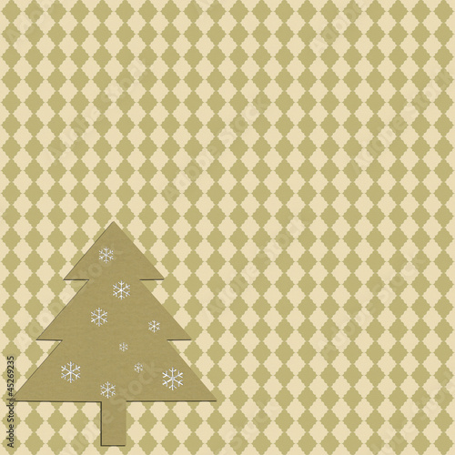 christmas pattern on textured paper