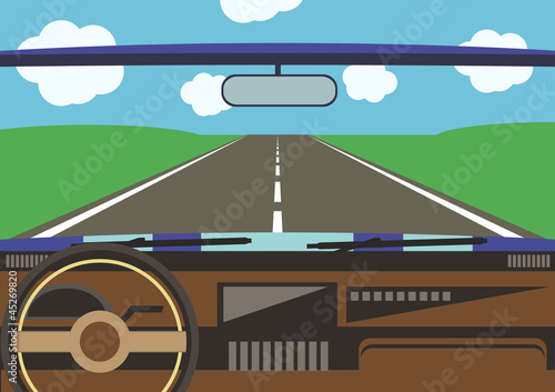 view from a car window