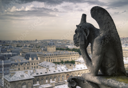 Famous Notre Dame Gargoyle