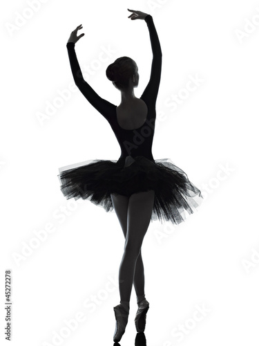 Obraz na plátně young woman ballerina ballet dancer dancing
