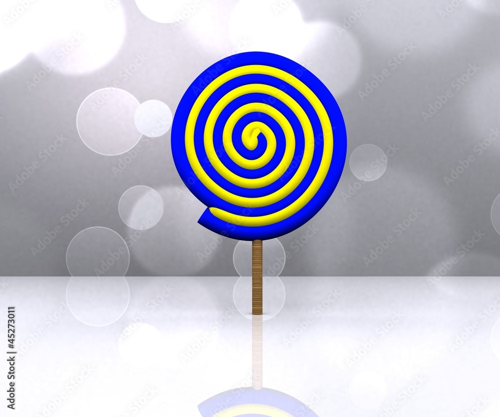 Cheerful background with candy - 3D Cheerful background with candy - 3D