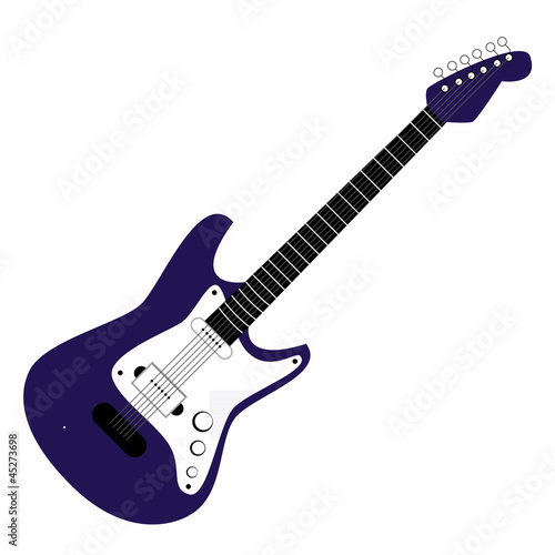 Dunkel Blaue Gitarre