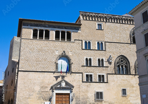 Bild auf Leinwand Vitelleschi palace. Tarquinia. Lazio. Italy.