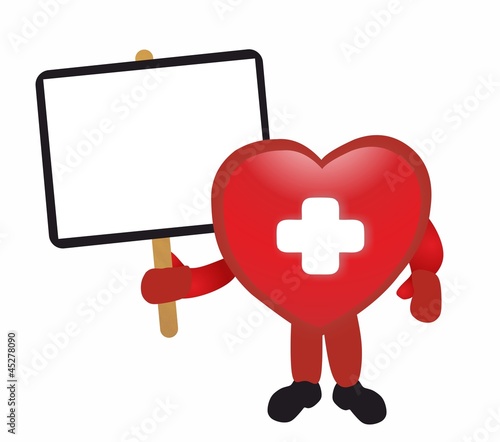First aid - heart and board