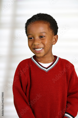 Boy Inside His Home