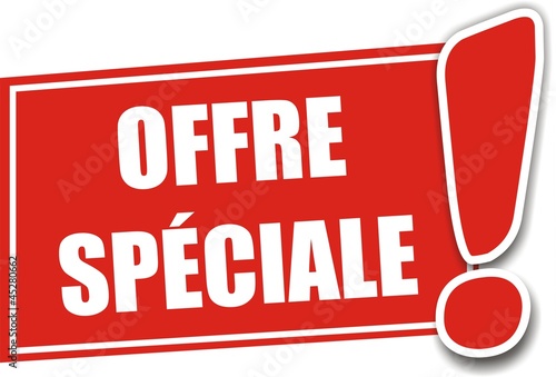 étiquette offre vspéciale