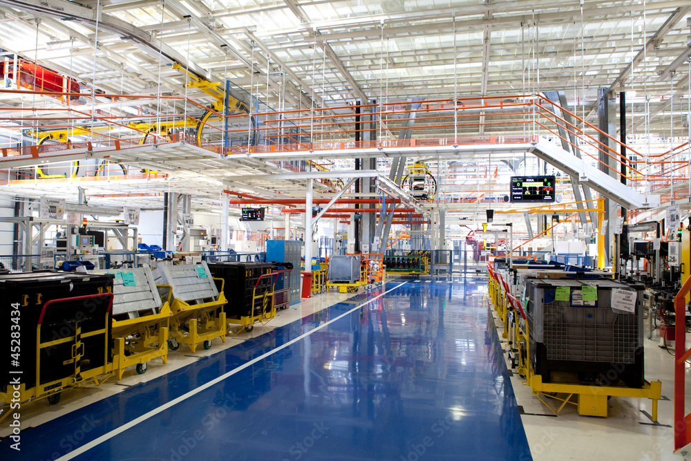 Naklejka premium factory building interior