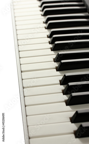 background of piano keyboard  close up