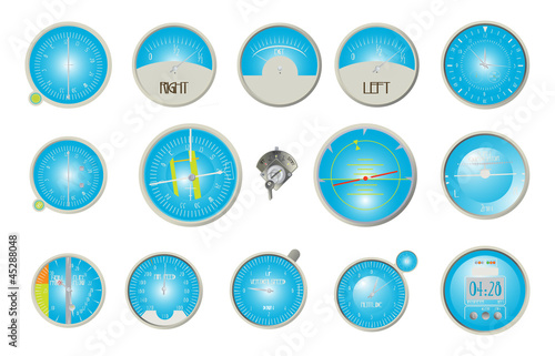 Aircraft dashboard instruments
