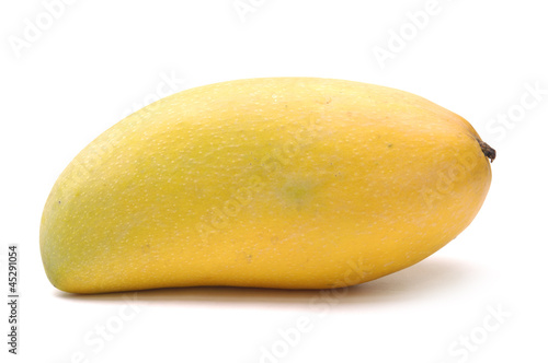 Isolated ripe golden mango
