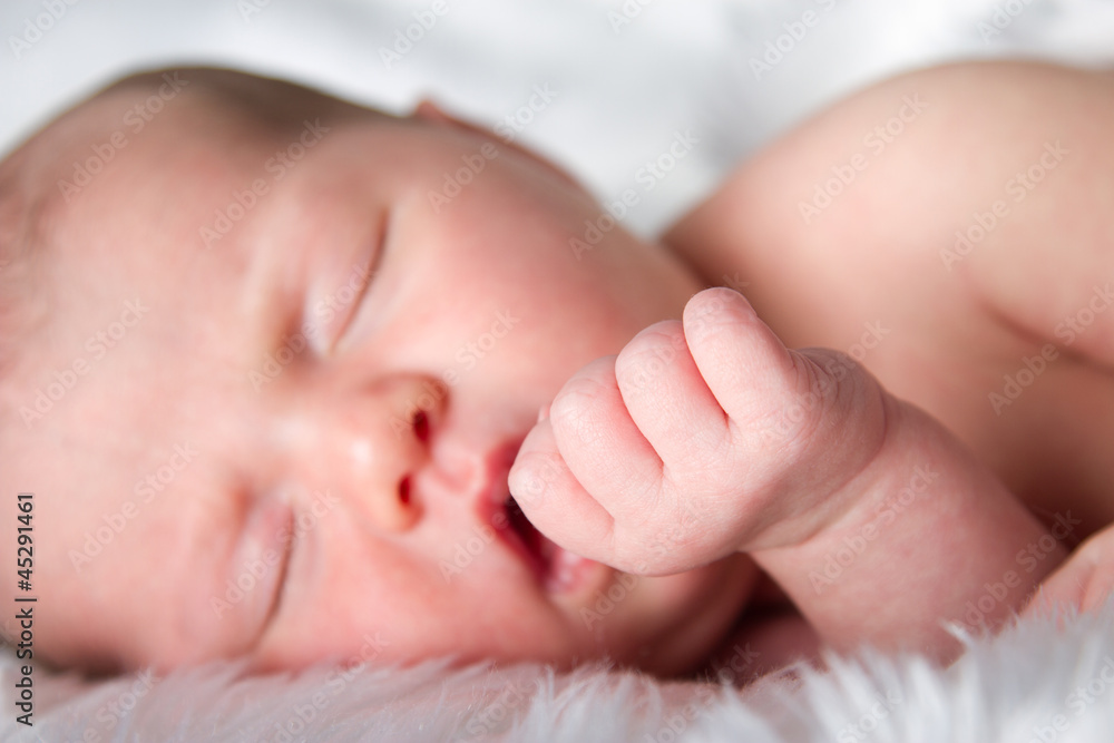 Close up of newborn babys hand Close up of newborn babys hand