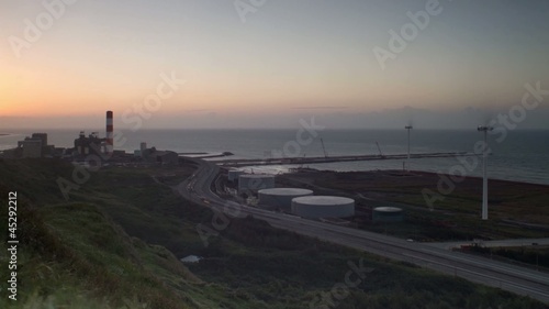 Wallpaper Mural Time lapse of road and windmills Torontodigital.ca