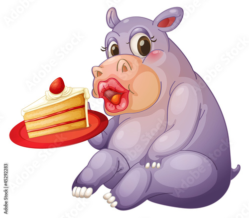 hippopotamus and pastry